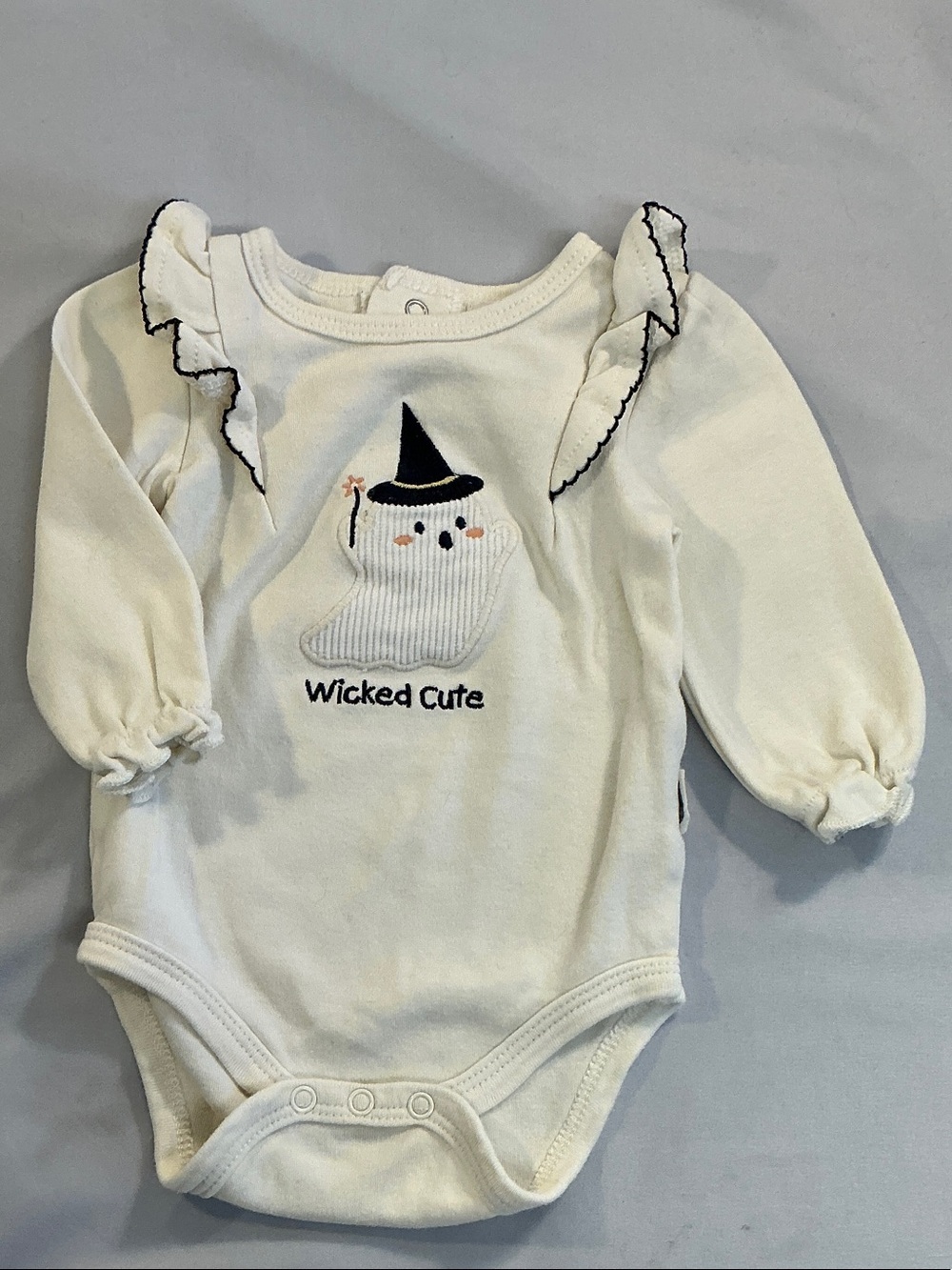 Rabbit + Bear - Wicked Cute White Ghost Ruffle One-Piece
